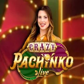 Crazy Pachinko slot logo by Evolution at Lamabet Casino