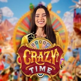 Crazy Time slot icon by Evolution, available at Lamabet Casino