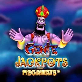 Genie Jackpots Megaways slot logo by Blueprint Gaming at Lamabet Casino