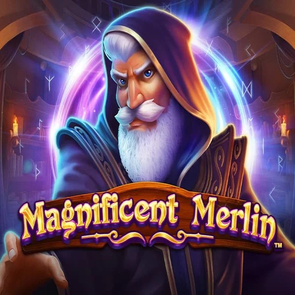 Official Slots logo: Magnificent Merlin by Greentube at Lamabet Casino