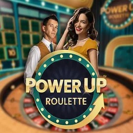 PowerUP Roulette online game logo by Pragmatic Play on lamabets.org