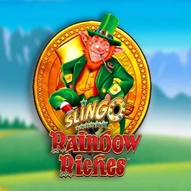 Slingo Rainbow Riches online game logo by Gaming Realms on lamabets.org