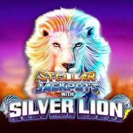 Stellar Jackpots with Silver Lion slot icon by Lightning Box Game, available at Lamabet Casino