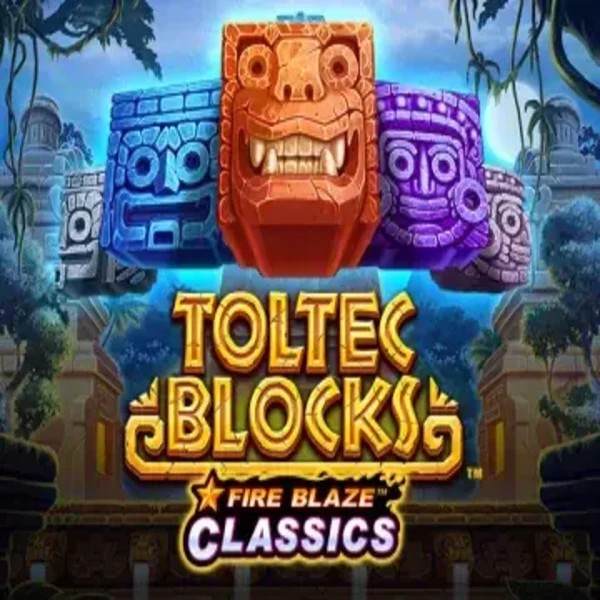 Fire Blaze: Toltec Blocks casino game by Rarestone Gaming – featured logo at Lamabet Casino