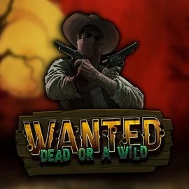 Official Slots logo: Wanted Dead or a Wild by Hacksaw Gaming at Lamabet Casino